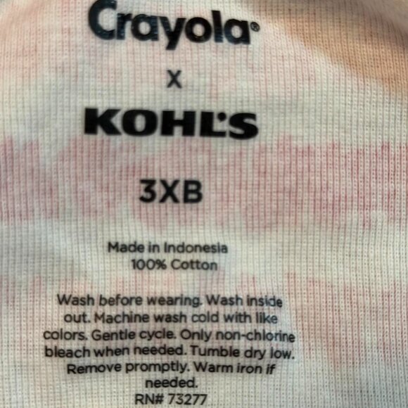 Crayola X brand Kohl's MENS 3XBIG Multicolor Striped Capri Length Pajama Set - Picture 5 of 6